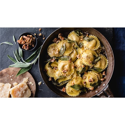 PASTA PUMPKIN & SAGE RAVIOLI 1KG (6) 