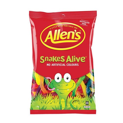 LOLLY SNAKES ALIVE 1.3KG (6) 