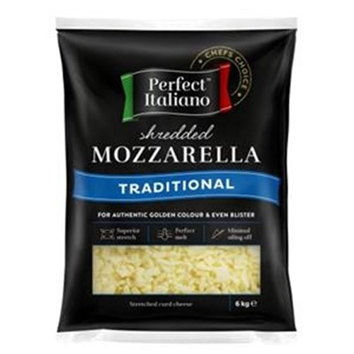 CHEESE MOZZARELLA TRADITIONAL SHREDDED 6KG (2)