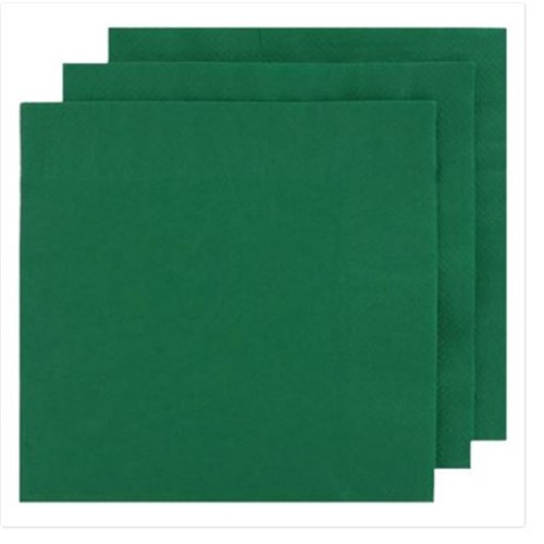 NAPKIN LUNCH PINE GREEN 2PLY X 100 (20) 