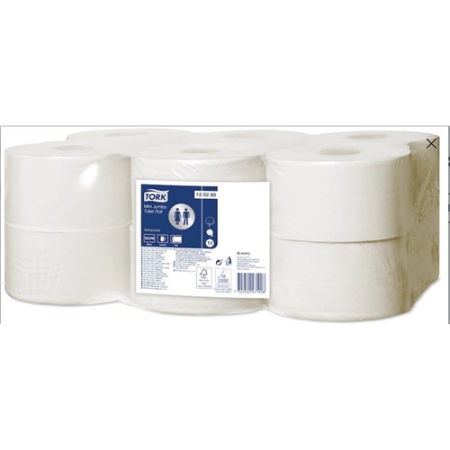 TOILET ROLL MINI JUMBO 2PLY X 12 (1)