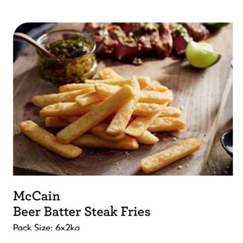 CHIPS BEER BATTERED STEAK  2KG (6)