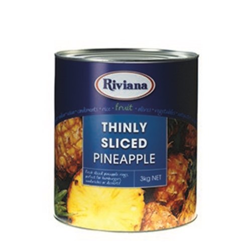 PINEAPPLE THINLY SLICED 3KG (3)