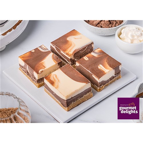 SLICE CHOCOLATE  & VANILLA CHEESECAKE G/FREE15s(4)