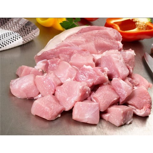 PORK DICED 20MM FROZEN R/W 2.5KG (4)