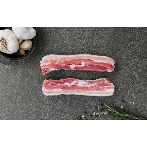 PORK SPARE RIBS B/LESS RIND  2.5 KG VAC RW FZN (4)