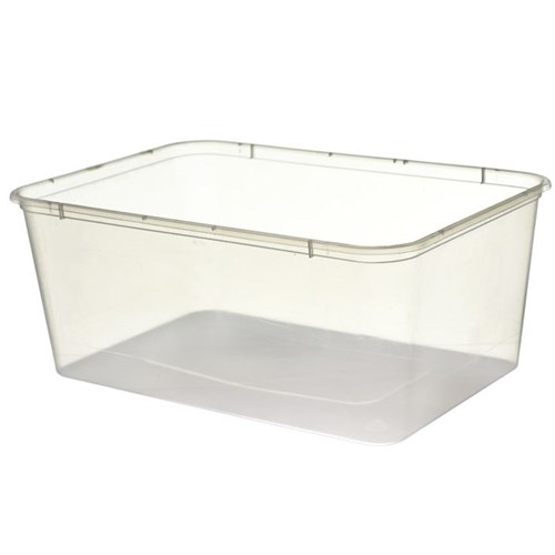 RECT CLEAR CONTAINER 1000ML  X 50 (10)