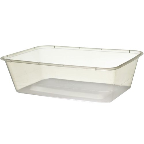 RECT CLEAR CONTAINER 750ML X 50  (10)