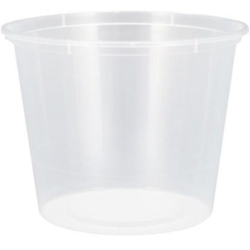 ROUND CLEAR CONTAINER 620ML X 50 (10)