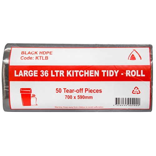 BIN LINER KITCHN TIDY LGE 36L X 50  (20)