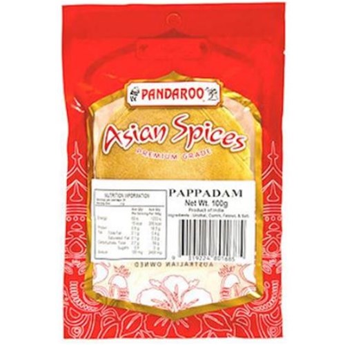 PAPPADAMS PLAIN 100G (20)