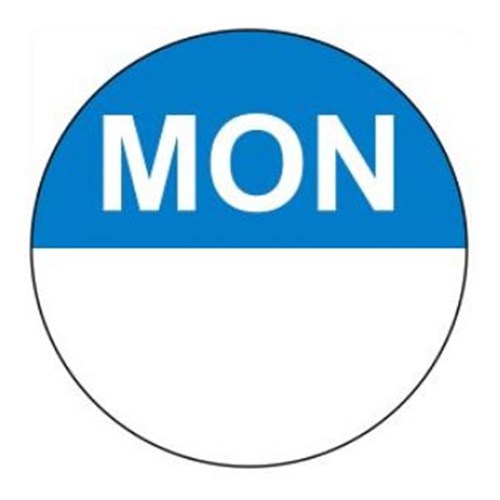 DAYDOT LABEL PREP MONDAY X 250 (DD30100)