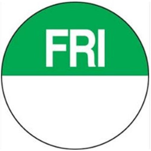 DAYDOT LABEL PREP FRIDAY X 250 (DD30500)