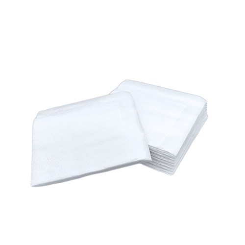 NAPKIN WHITE LUNCH  1/4 FOLD 1PLY X 500 (6) 