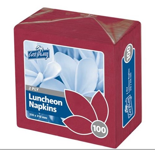NAPKIN ELEGANCE WINE RED X 50 (10)