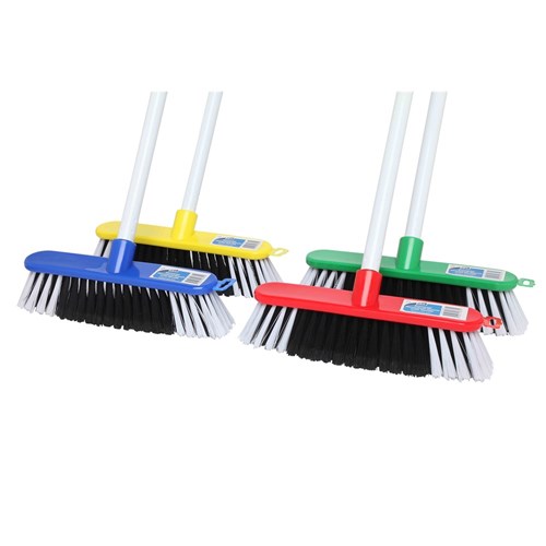 BROOM INDOOR WITH HANDLE ANY COLOUR 250MM (4)