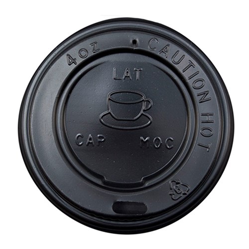 LID SIPPA 4OZ PS BLACK  X 50 (20)