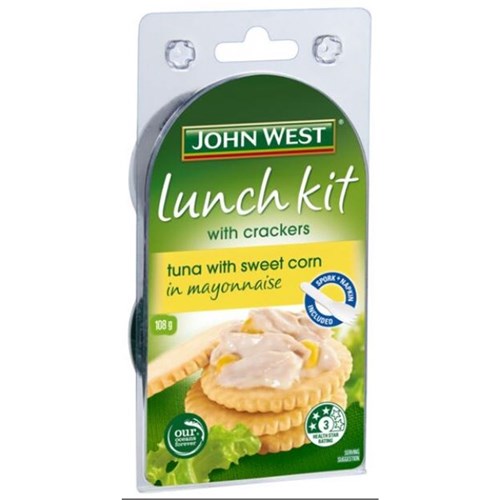 TUNA IN MAYONNAISE & CORN LUNCH KIT X 8 