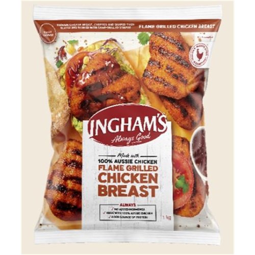 CHICKEN BREAST FILLET FLAME GRILL 1KG 12 X 85G (5)