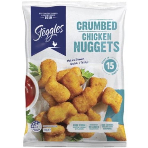 CHICKEN NUGGETS CRUMB  50 X 20G 1KG (6)
