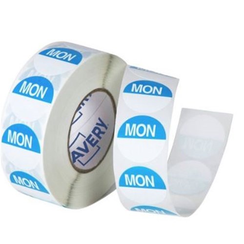 DAYDOT LABEL 24MM CIRCLE REMOVABLE MON X 1000 (1)