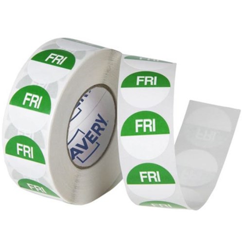 DAYDOT LABEL 24MM CIRCLE REMOVABLE FRI X 1000 (1)