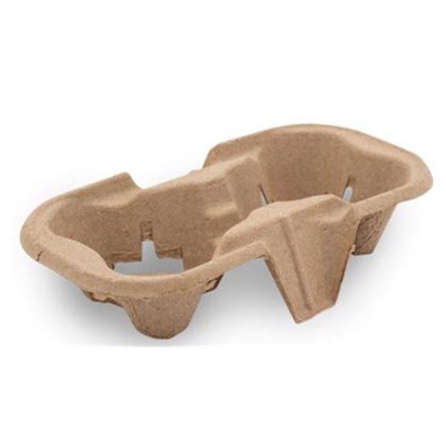 TRAY CARRY MOULDED FIBRE 2  CUP X 50 (10) 