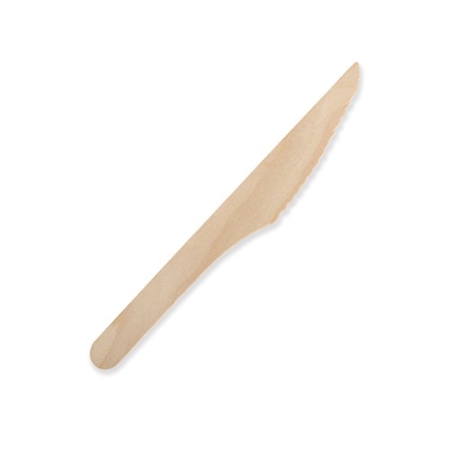 CUTLERY WOODEN KNIFE X 100 (20)