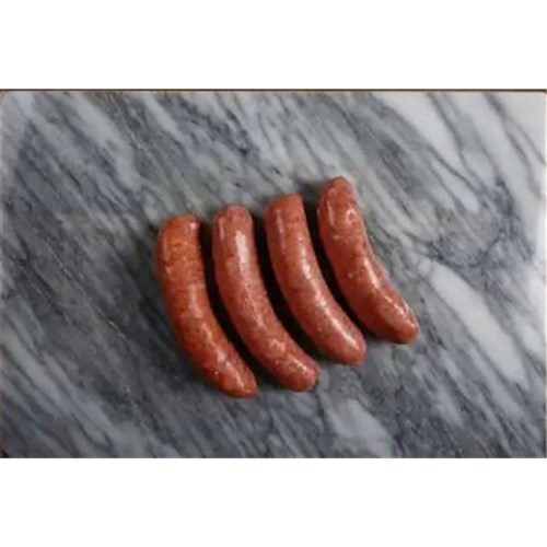 SAUSAGE THICK BEEF 90G X 30 RW FZN  2.5KG (8)