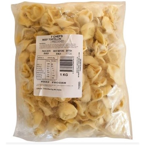PASTA TORTELLINI BEEF PAR COOKED 1KG (5) 