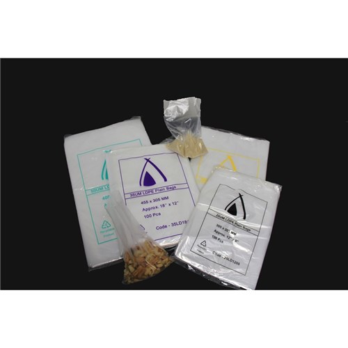 BAG LDPE CLEAR 25UM  12" X 8" X 100  (10)