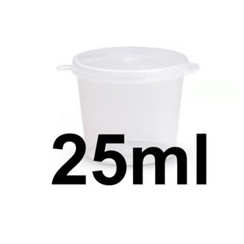 SAUCE CUP WITH HINGED LID 25ML X 100 (30) 