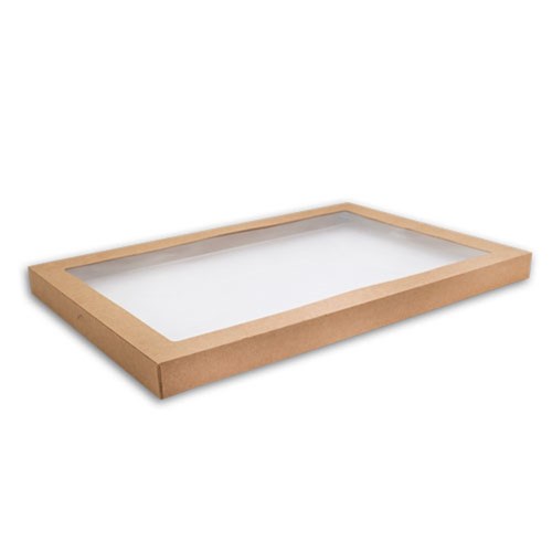 EXTRA LARGE  KRAFT CATERING LID x 50  (1) 