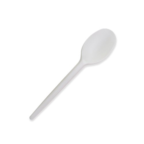 CUTLERY HEAVY DUTY CPLA SPOON WHITE X 100 (10)