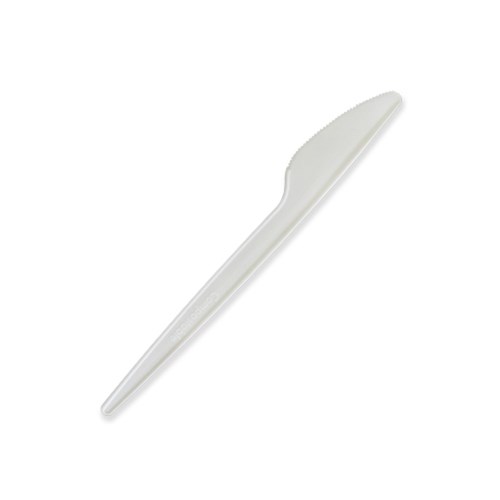 CUTLERY MEDIUM  DUTY CPLA KNIFE WHITE 100PCS (10)