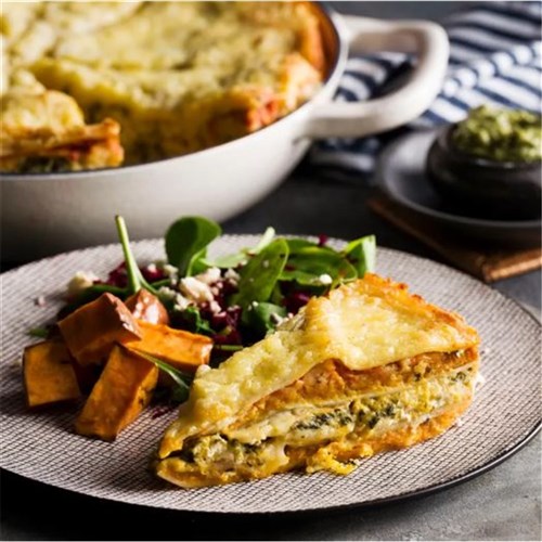 LASAGNE SQUARE PUMPKIN & SPINACH 3KG (4)