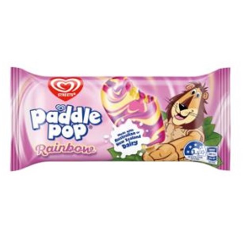 ICE CREAM PADDLE POP RAINBOW 32 X 70ML  (1) 