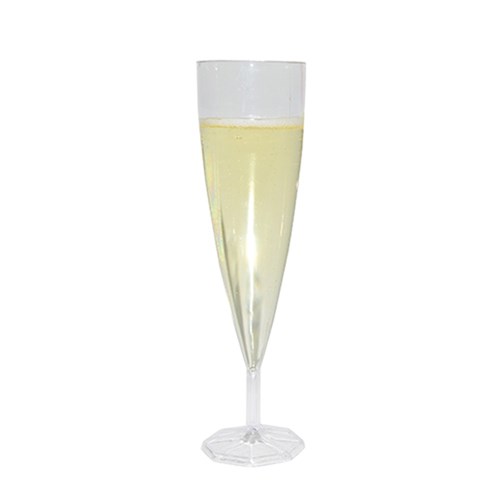 CHAMPAGNE FLUTE CLEAR 2 PCX 10 (C-DC0560)   (10)  