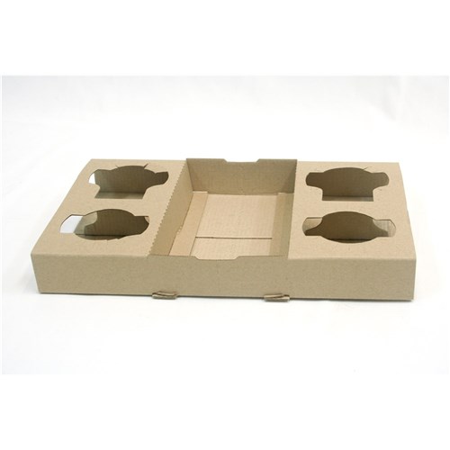 TRAY CARRY MOULDED FIBRE 4  CUP X 300 (1)
