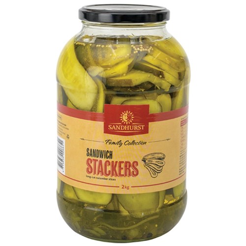 SLICED GHERKINS - SANDWICH STACKERS 2KG (6)