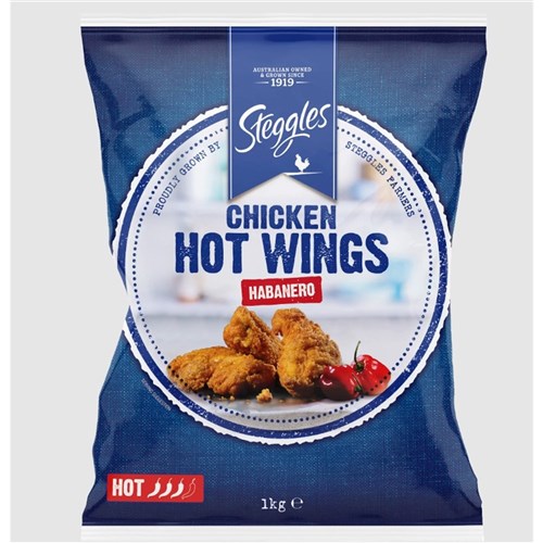 CHICKEN HOT WINGS HABANERO 1KG (6)
