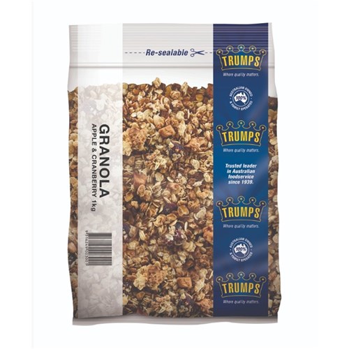 GRANOLA CRANBERRY & APPLE 1KG (10)