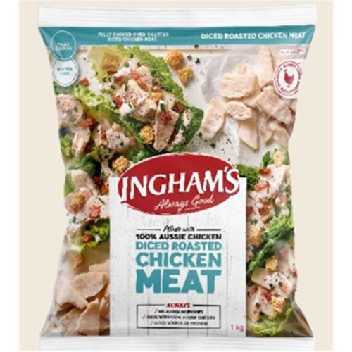 ROAST CHICKEN BREAST DICED SKIN FREE 2.5KG (2)